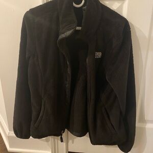 The North Face Jacket Women's black Full Zip Teddy Fleece Jacket Size S/P